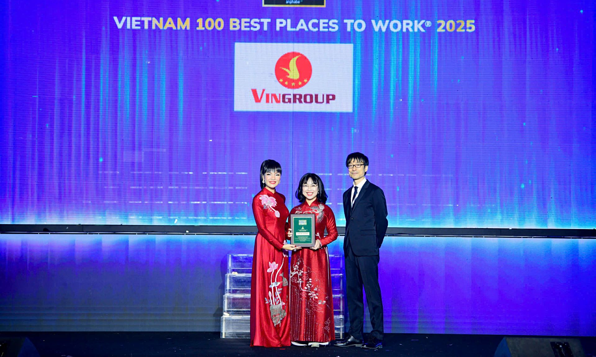 Vingroup tăng hạng trong top 10 Nơi làm việc tốt nhất Việt Nam