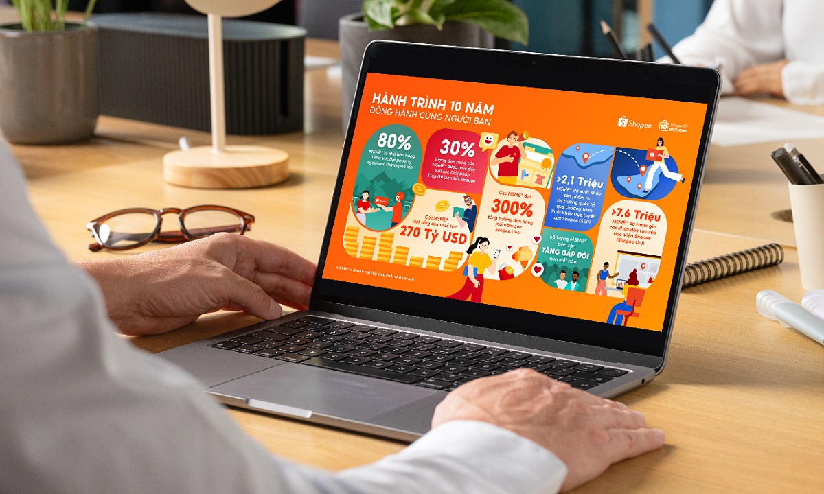 Shopee đánh dấu 10 năm hỗ trợ người bán với doanh số 270 tỷ USD
